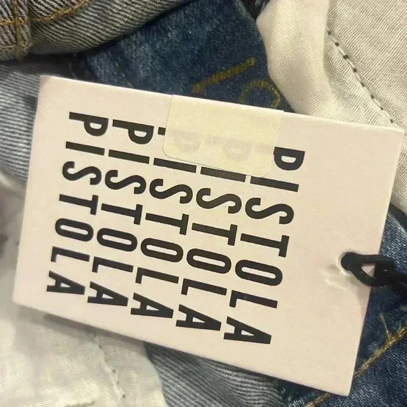 Pistola Distressed Cropped High Rise Jeans Medium Wash NWT 27 - Picture 7 of 8